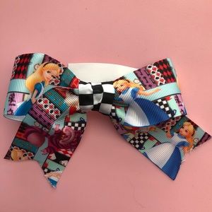Alice in Wonderland hair bow